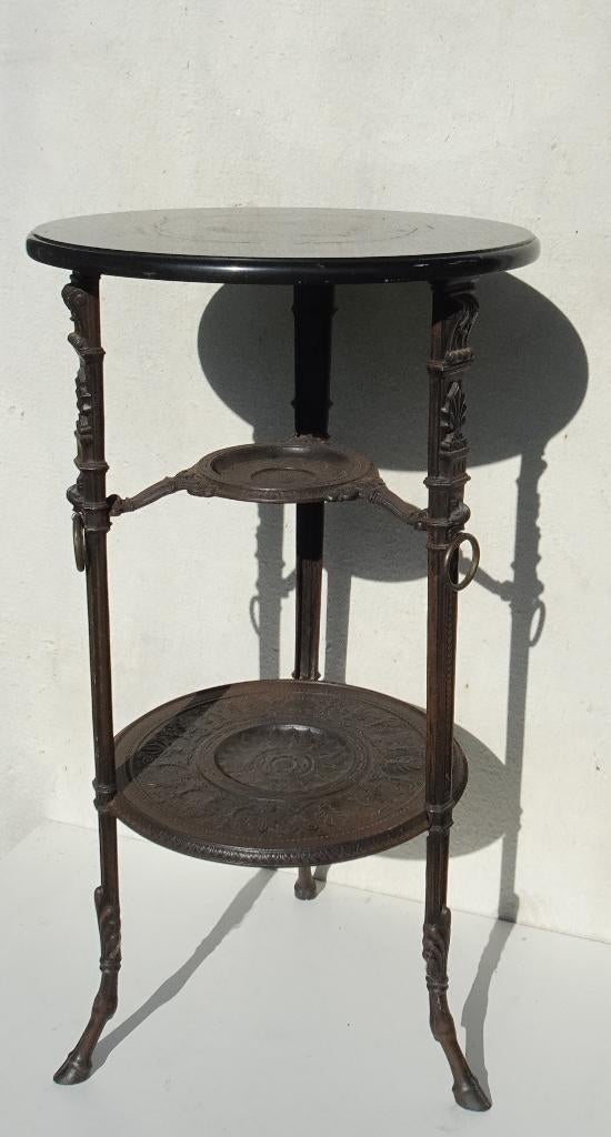 ANTIEK ZIMMERMANN HANAU IJZEREN TAFEL MARMER, Ophalen