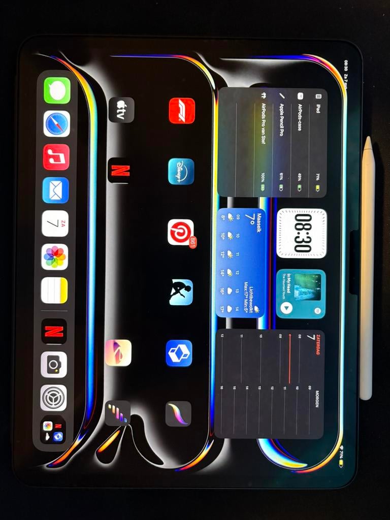 iPad Pro 13 M4 512GB + Apple Pencil + hoes, Informatique & Logiciels, Apple iPad Tablettes, Enlèvement, Comme neuf