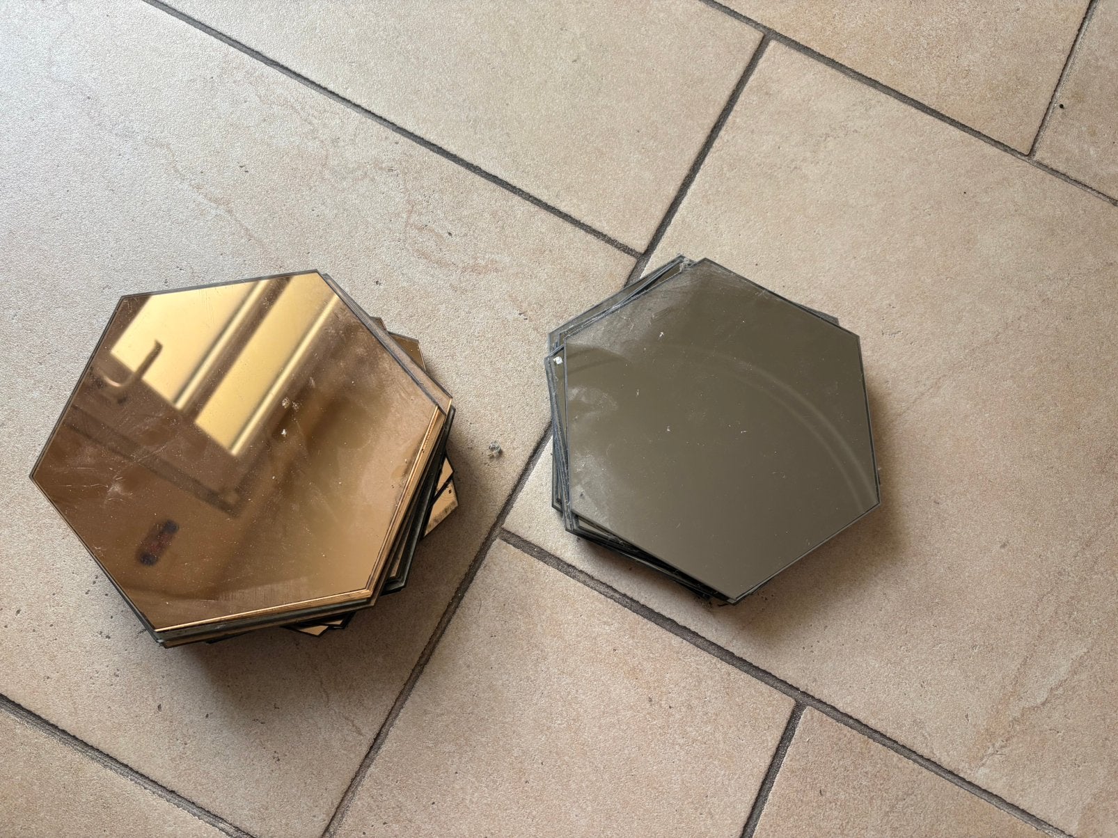 Carreaux miroir en verre, Enlèvement