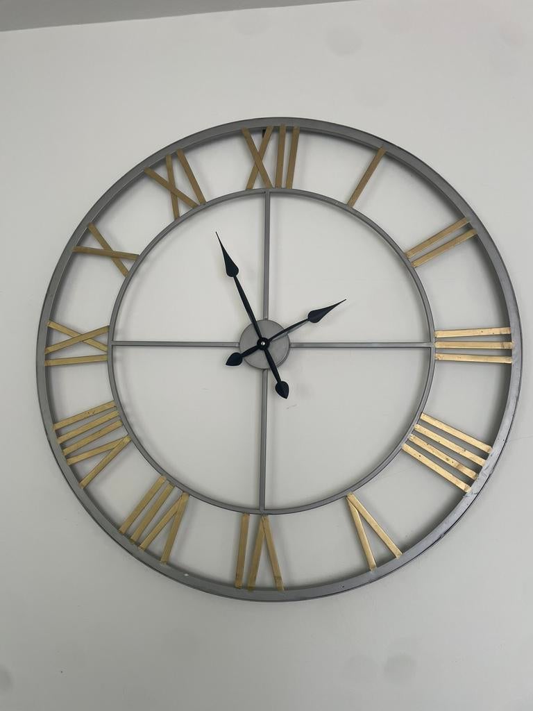 Wandklok maison du monde, Huis en Inrichting, Woonaccessoires | Klokken, Ophalen, Zo goed als nieuw, Wandklok