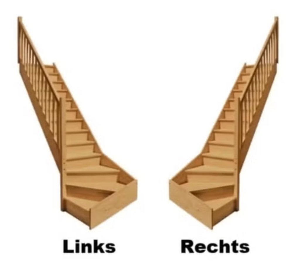 beuken trap 1/4 draai voorgemonteerd, Bricolage & Construction, Échelles & Escaliers, Enlèvement, Escalier