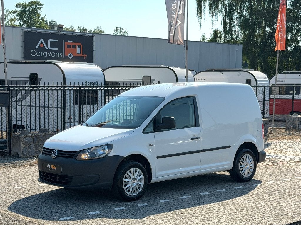 ✅VW CADDY 1.6TDI Airco/GARANTIE/Cruise/Trekhaak/2011/EURO 5, Voorwielaandrijving, Stof, 4 cilinders, Volkswagen
