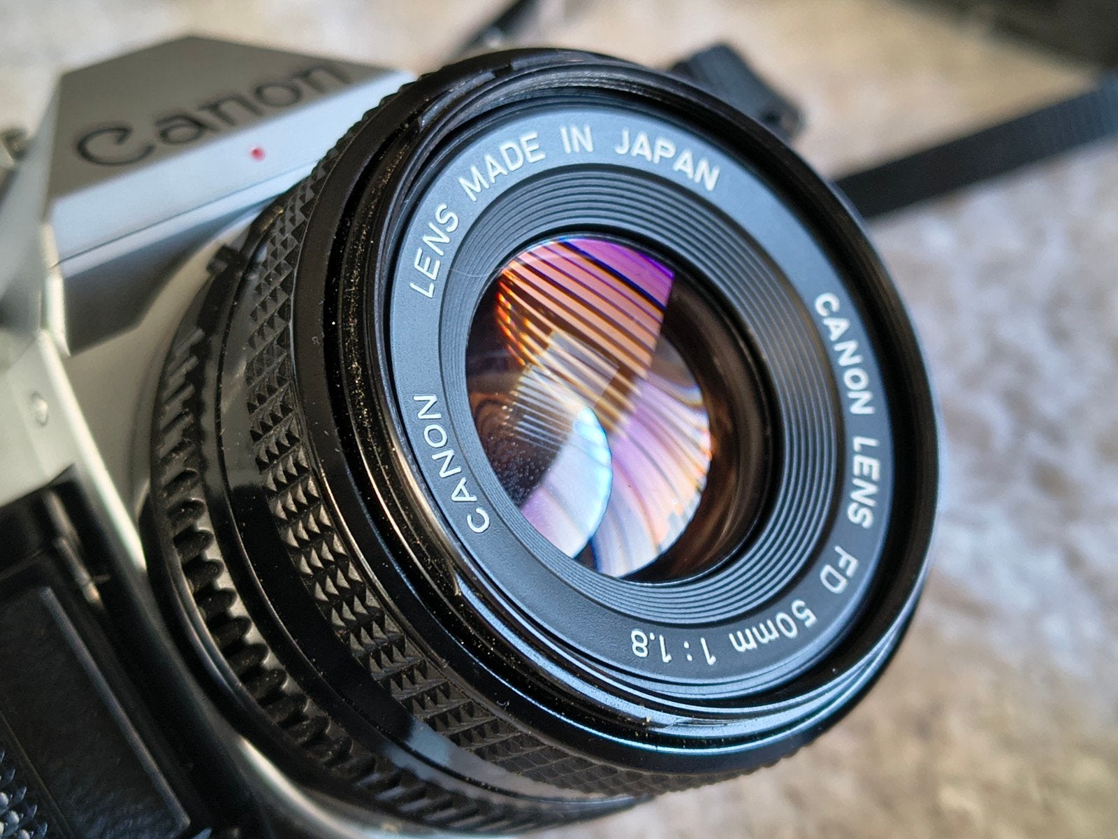 canon AE-1 program met 50mm, Audio, Tv en Foto, Foto | Lenzen en Objectieven, Ophalen of Verzenden, Canon