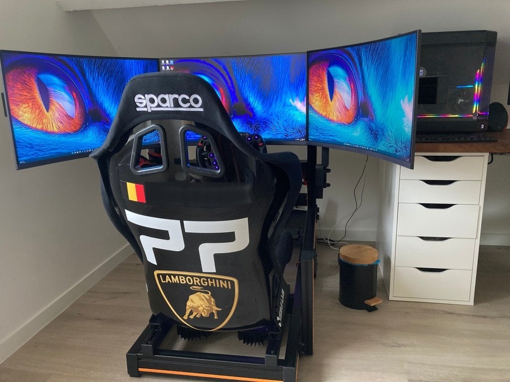 LG 27GS60QC-B curved monitor 2560x1440 180Hz 1ms (3 stuks), Gaming, Ultrawide, 1 à 2 ms, Comme neuf