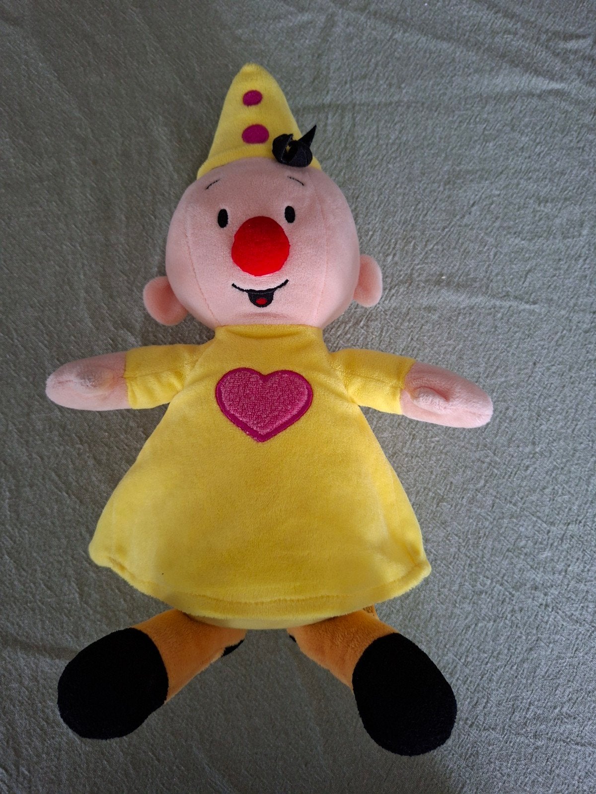 Bumba knuffel 35 cm., Ophalen, Met geluid, Geel, Zo goed als nieuw