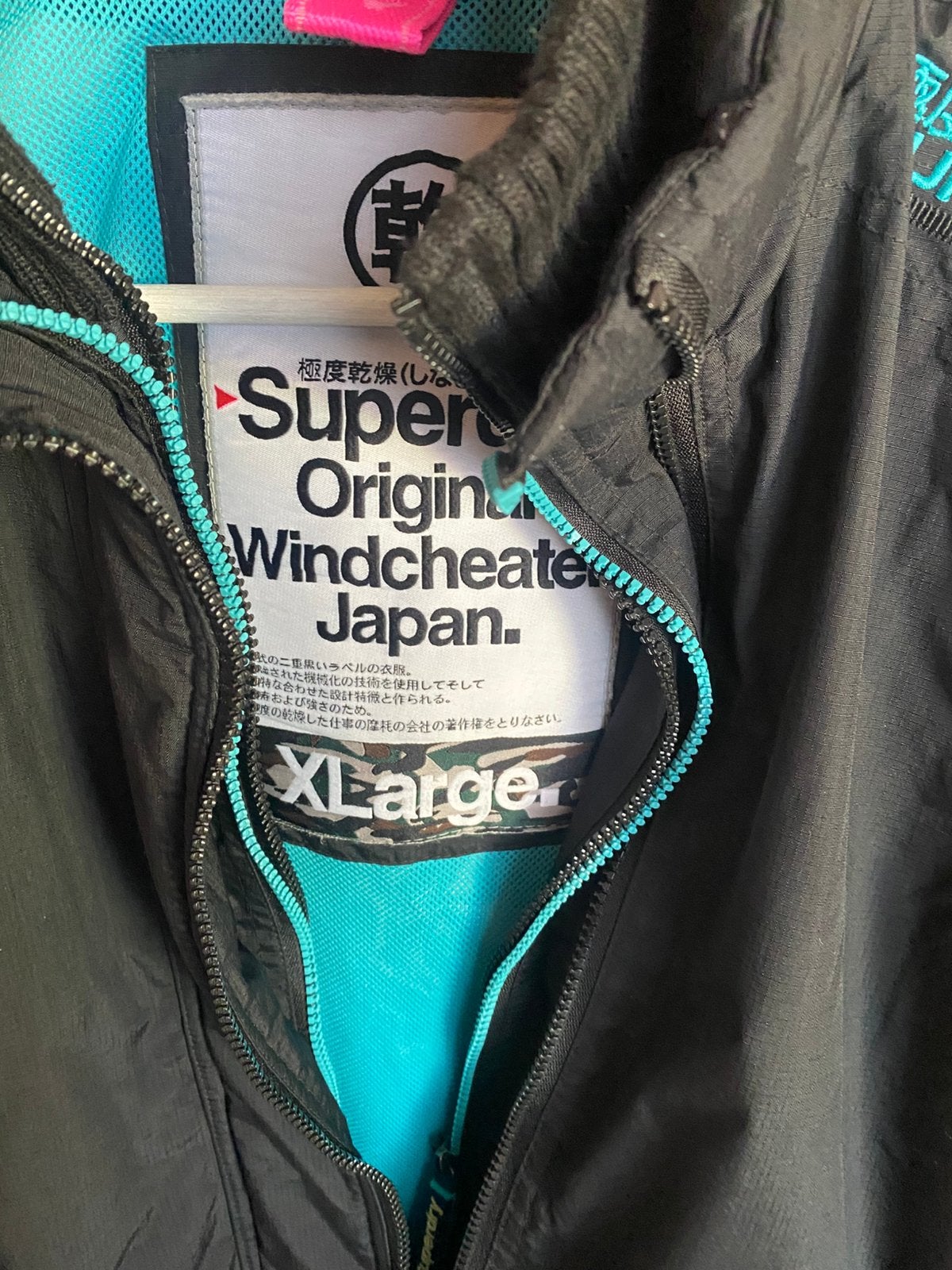 Damesjas superdry xl, Ophalen of Verzenden, Gedragen, Maat 46/48 (XL) of groter, Zwart
