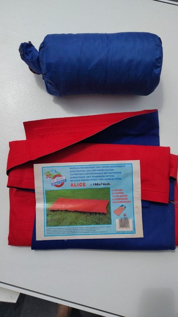 kampeergerei (luchtmatras/slaapmatje), Ophalen, Gebruikt