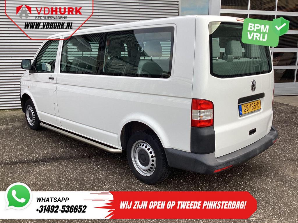 Volkswagen Transporter 2.0 TDI L2 EXPORT MARGE 9 Persoons/ C, Auto's, Bedrijf, 193 g/km, Te koop, Wit