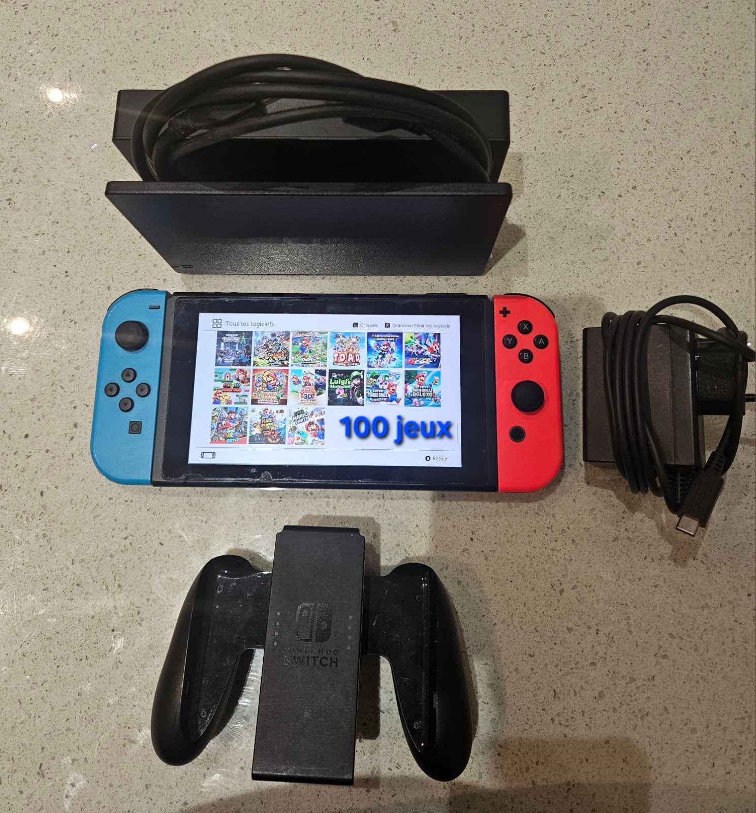 Nintendo switch met verschillende games