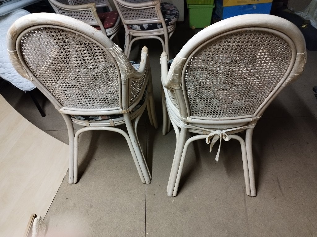 Rotan stoelen, Huis en Inrichting, Stoelen, Ophalen, Gebruikt, Overige kleuren, Riet of Rotan