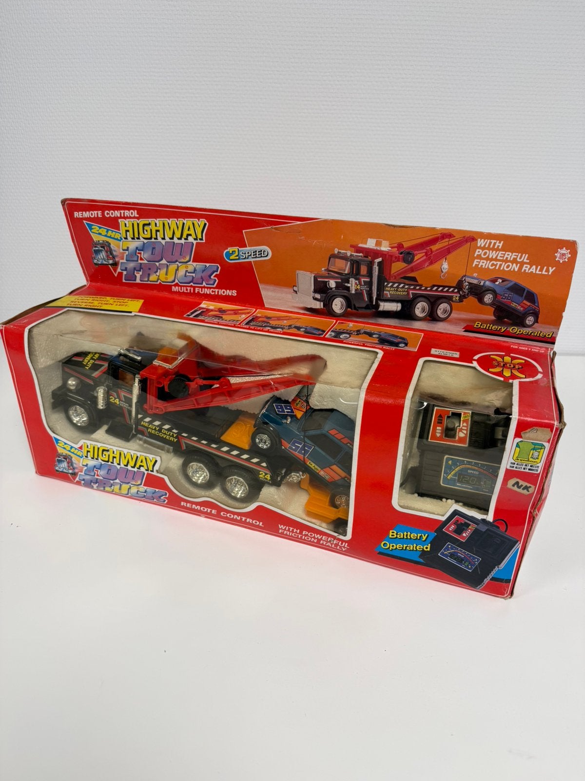 Remorqueuse autoroutière vintage 1980 nouvelle dans sa boîte, Collections, Enlèvement ou Envoi, Neuf