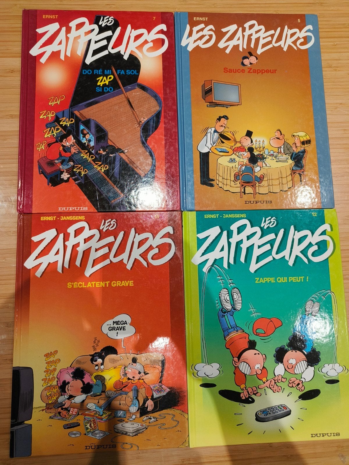 lot 4 BD les zappeurs, Plusieurs BD, Enlèvement, Utilisé