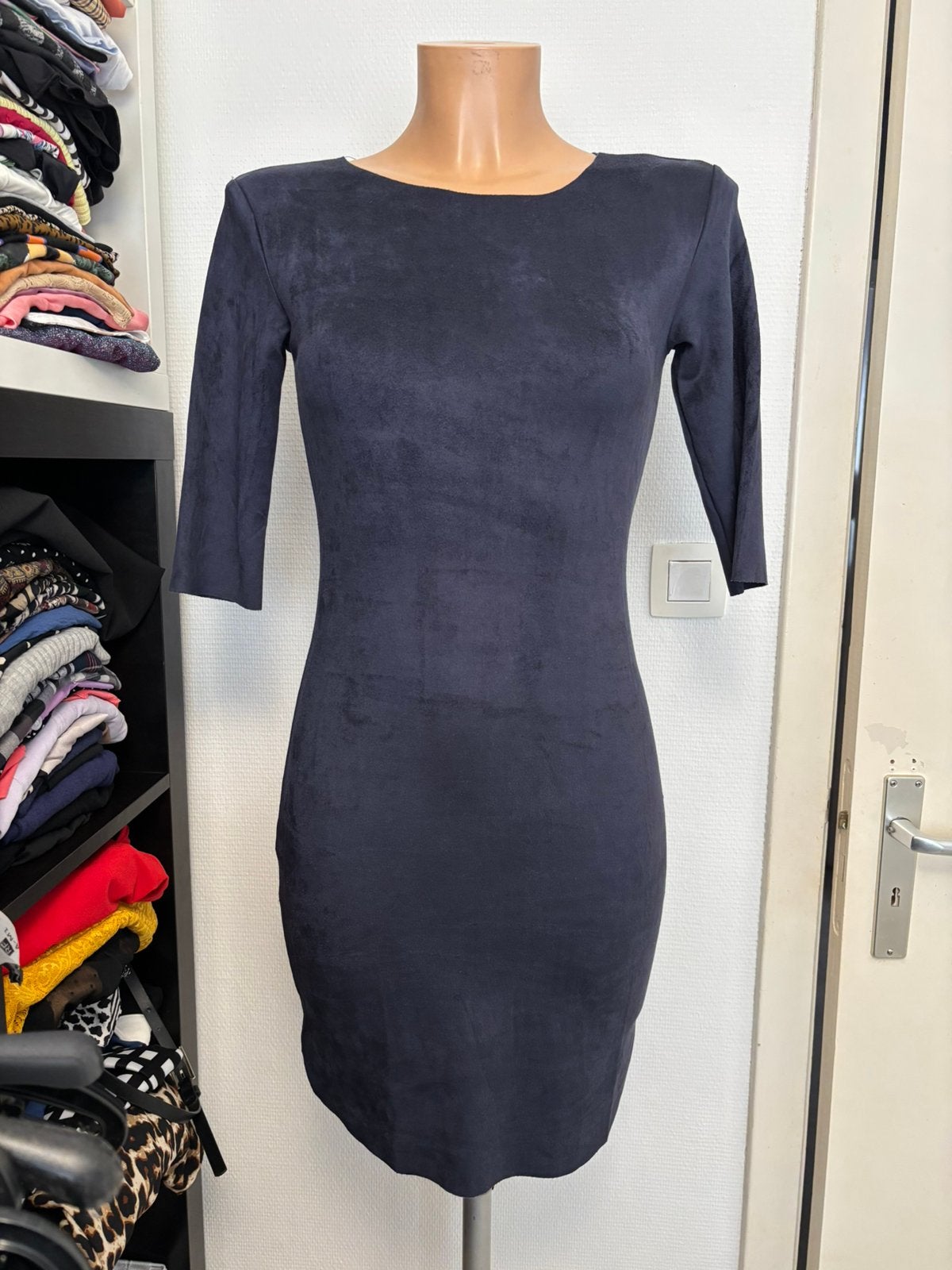 Robe chic, Enlèvement ou Envoi, Comme neuf, Taille 36 (S), Bleu