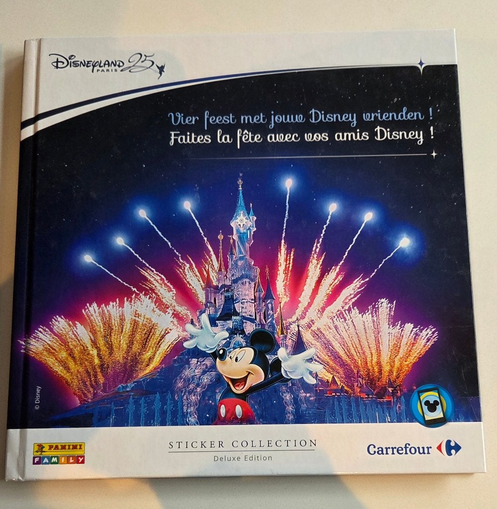 Deluxe Sticker album 25 jaar Disneyland Parijs (Carrefour), Enlèvement ou Envoi, Utilisé
