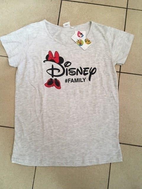 Nieuw grijs t shirt - Disney Family - maat 40, Ophalen of Verzenden, Nieuw, Maat 38/40 (M), Grijs