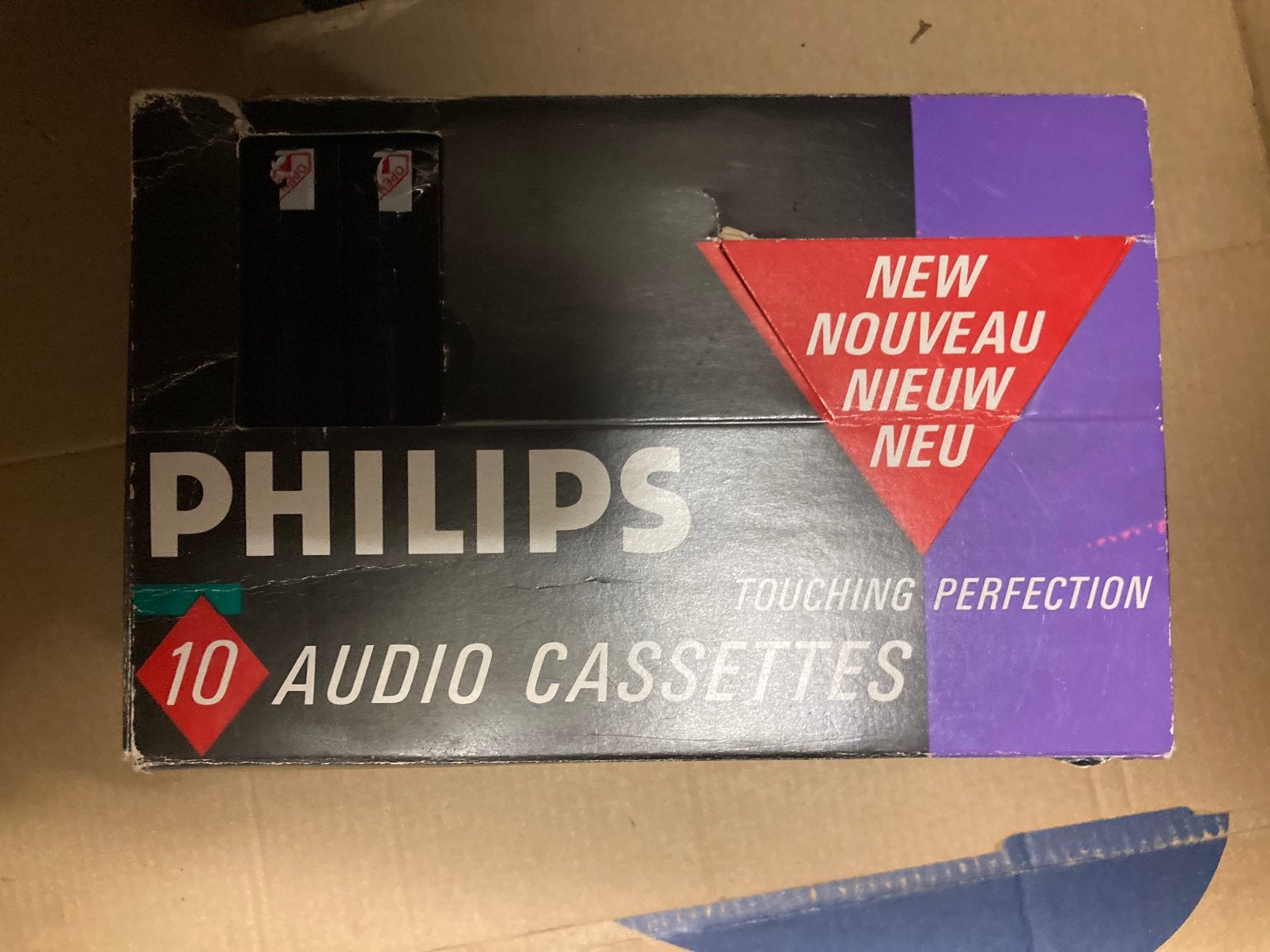 Philips MCX Chrome cassette bandjes in doos, Enlèvement ou Envoi, Neuf, dans son emballage, 2 à 25 cassettes audio, Vierge