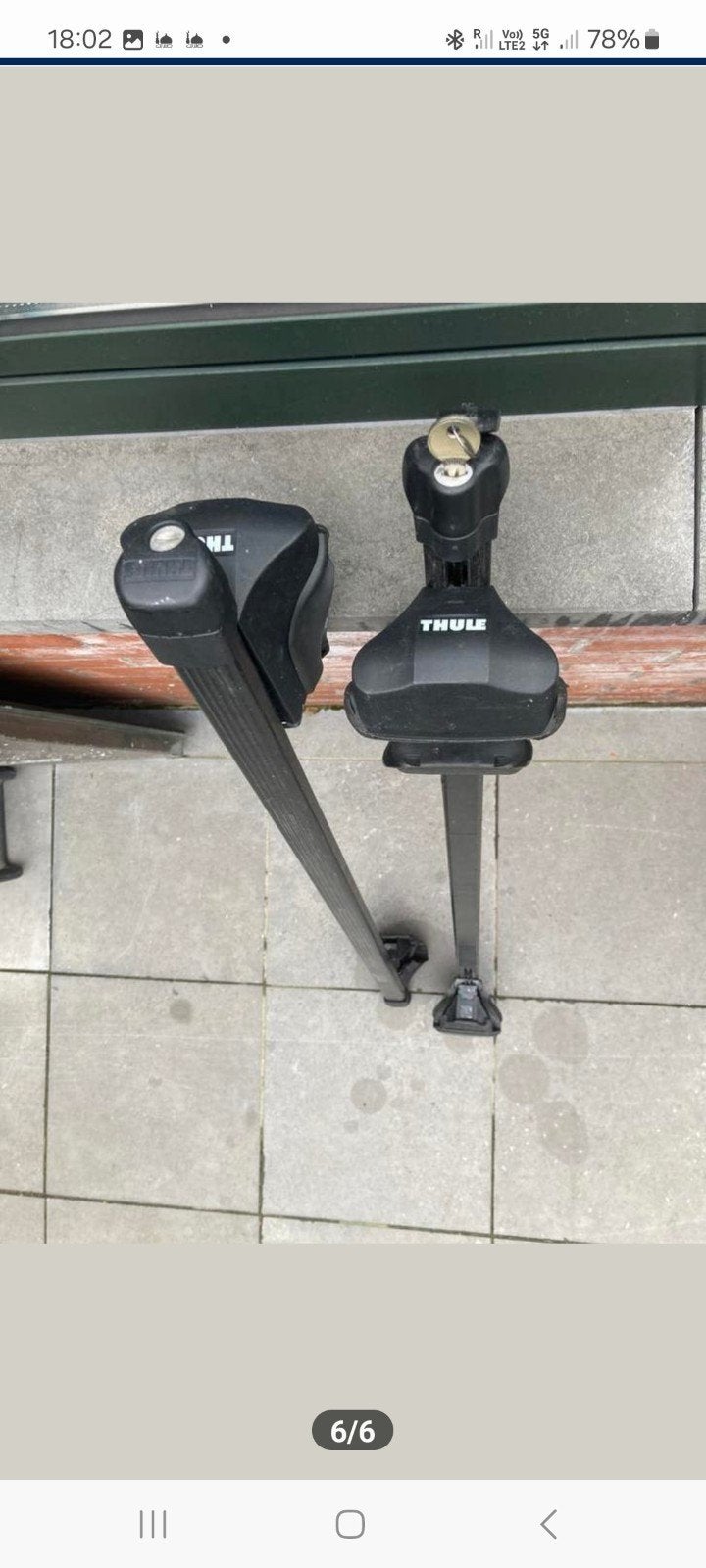 Dakkoffer drager thule met originales sleutels ., Ophalen