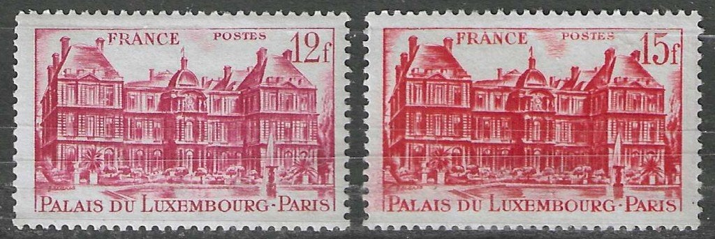 Frankrijk 1948 - Yvert 803-804 - Palais du Luxembourg (PF), Verzenden, Postfris