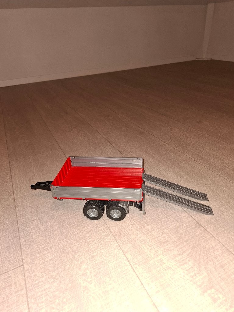 Bruder aanhangwagen met rampen rood, Enlèvement
