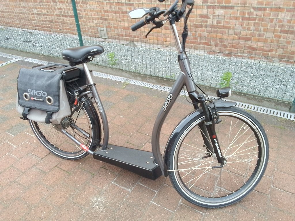 Elektrische fiets., Ophalen