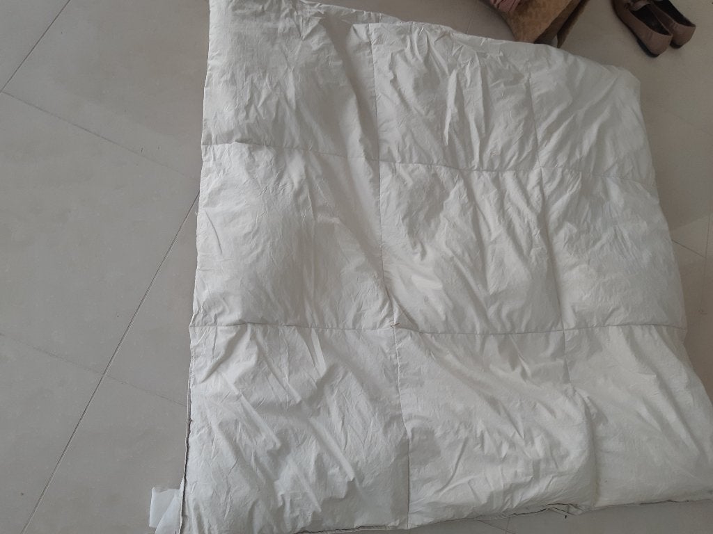 Dekbed dons en veren 220/220 ikea, Ophalen, Gebruikt, Wit, Tweepersoons