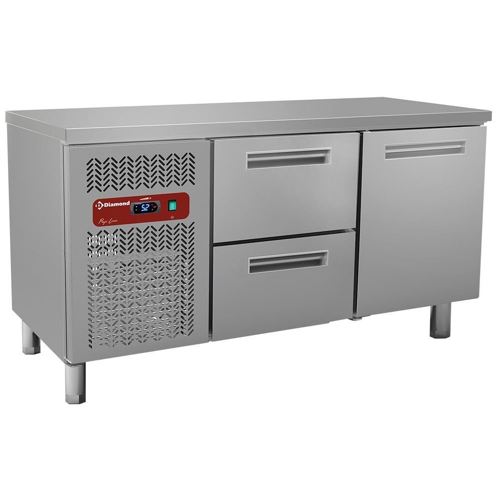 Table frigorifique composée de frigo et congélateur, Neuf, Congélateur, Enlèvement ou Envoi, 90 cm ou plus