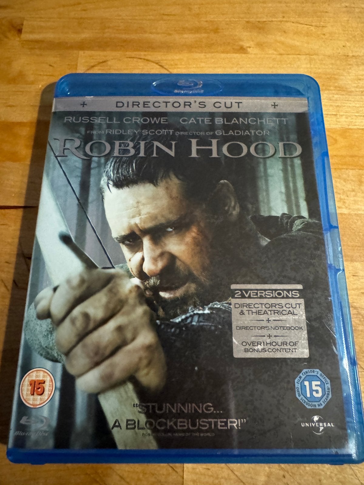 Bluray Robin Hood - Russel Crowe - Directors Cut, Cd's en Dvd's, Ophalen of Verzenden, Zo goed als nieuw
