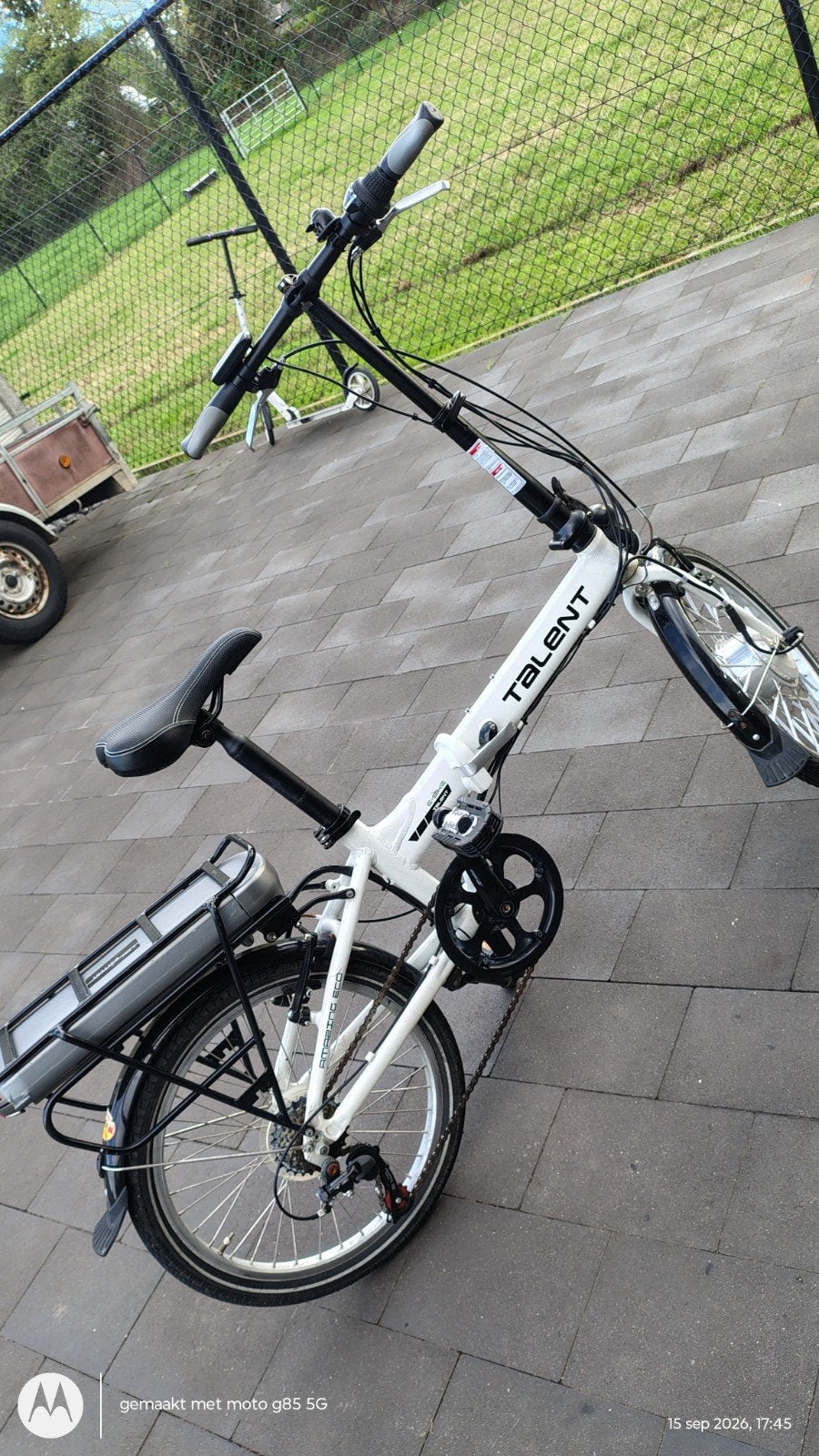 electrische plooifiets, Ophalen
