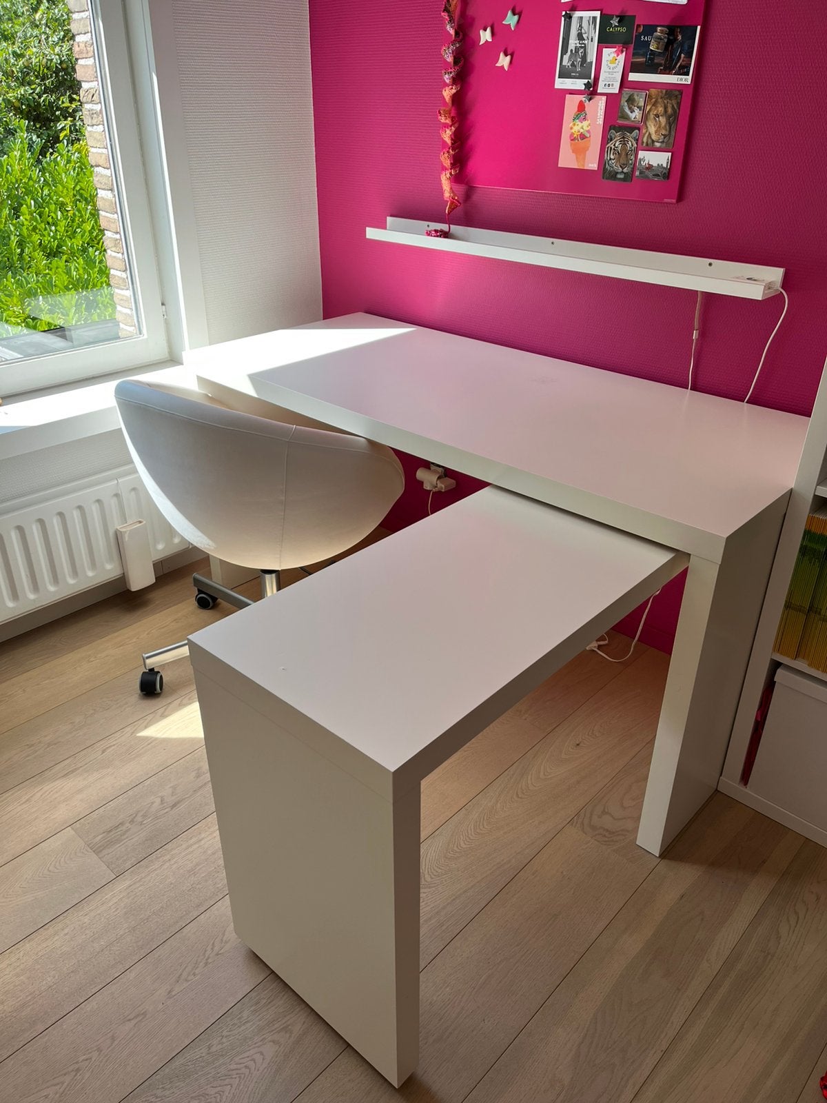 Bureau ikea, Huis en Inrichting, Ophalen, Gebruikt, 150 cm, Schoolbureau