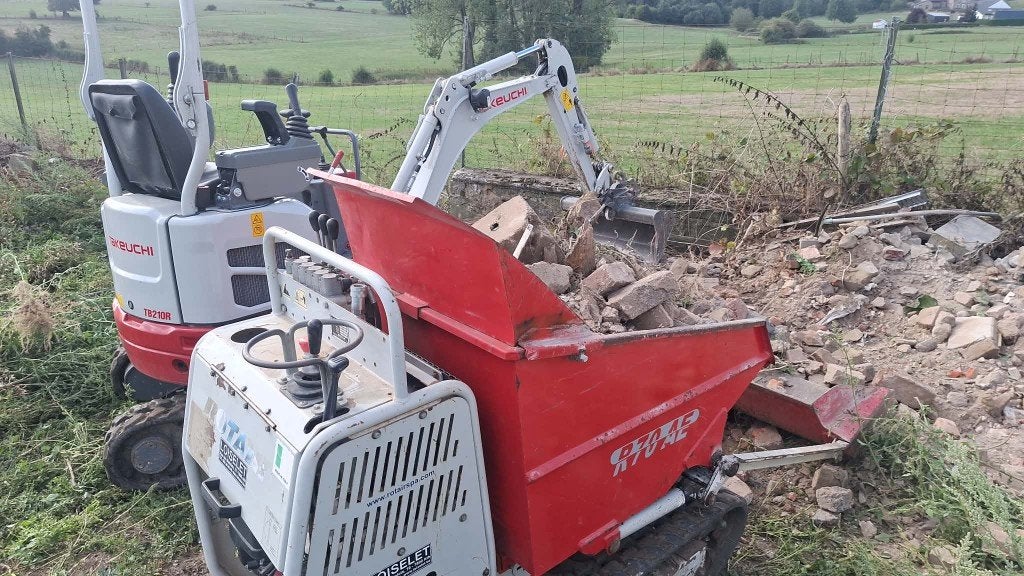 Mini dumper sur chenilles Rotair rt 70, Articles professionnels, Enlèvement, Dumper