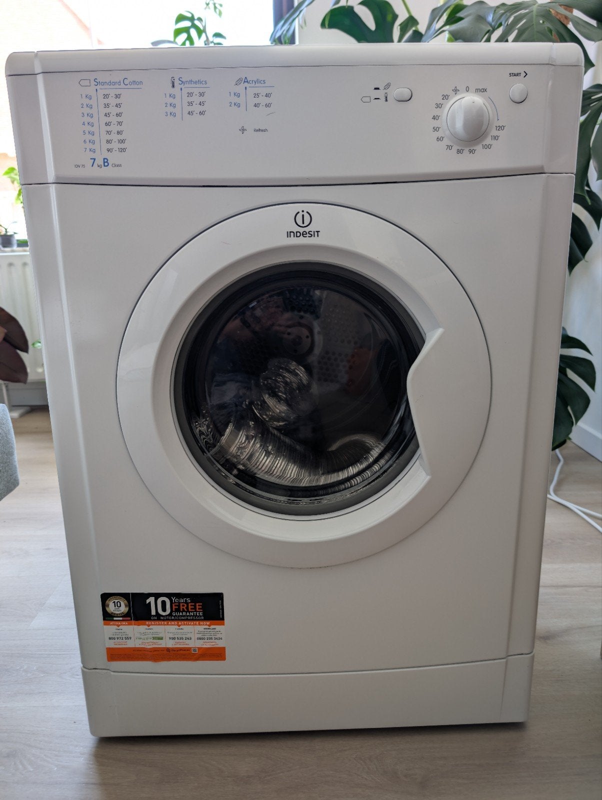 Indesit Wasdroger 7kg (Uitstekende staat), luchtafvoer, Elektronische apparatuur, Ophalen