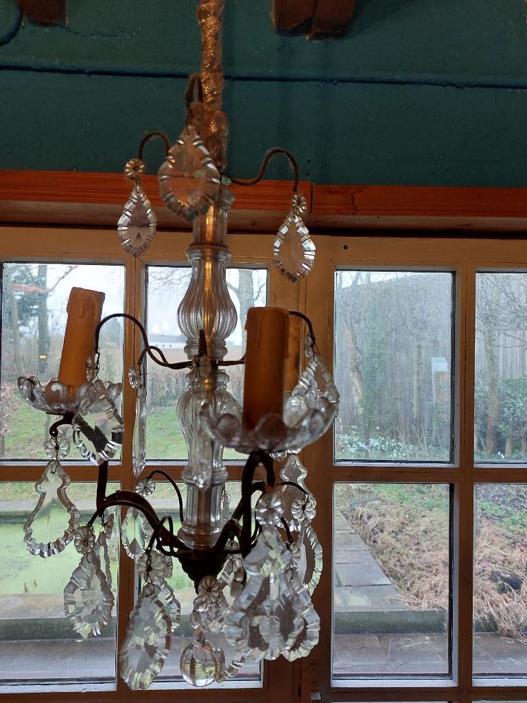 Mooie kleine kristallen luster, Ophalen of Verzenden