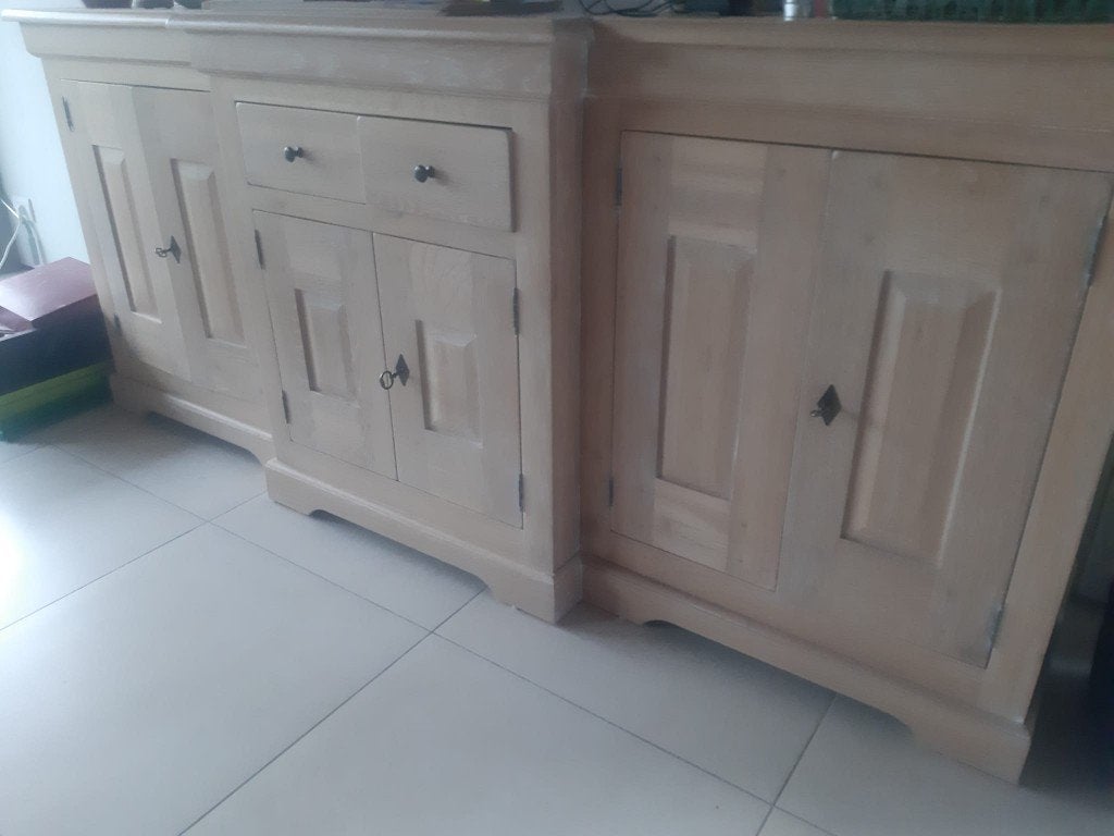 Landelijk dressoir, Huis en Inrichting, Ophalen, Gebruikt, Met deur(en), Eikenhout