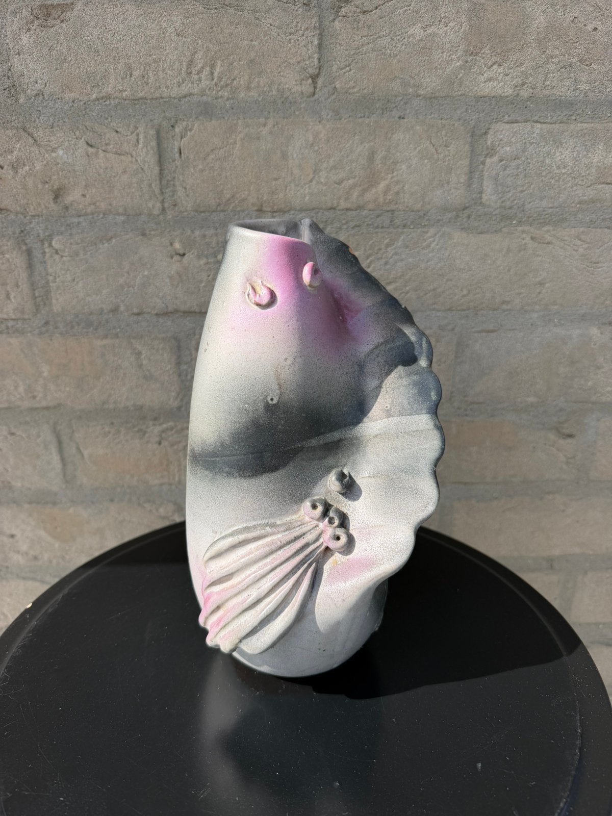 Vintage keramieken vaas – sculpturaal / jaren 60-70, Antiek en Kunst, Ophalen