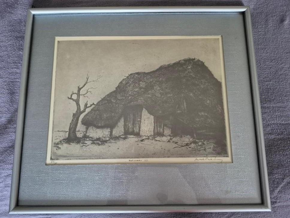 Kempische hoeve, Enlèvement, Eau-forte