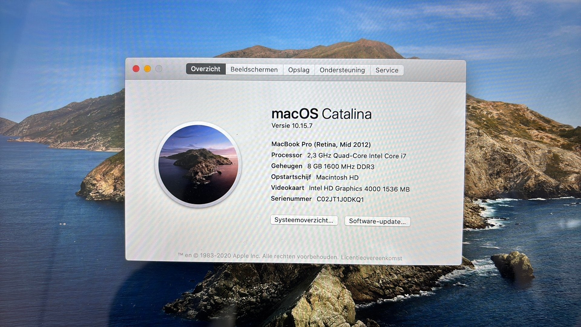 MacbookPro (retina, Mid 2012), Computers en Software, Ophalen, Gebruikt, 256 GB, 2 tot 3 Ghz