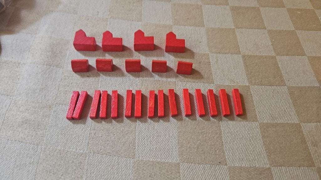 pièces de jeux de société en bois ensemble comple base Catan, 1 ou 2 joueurs, Enlèvement ou Envoi, Neuf, 999 games