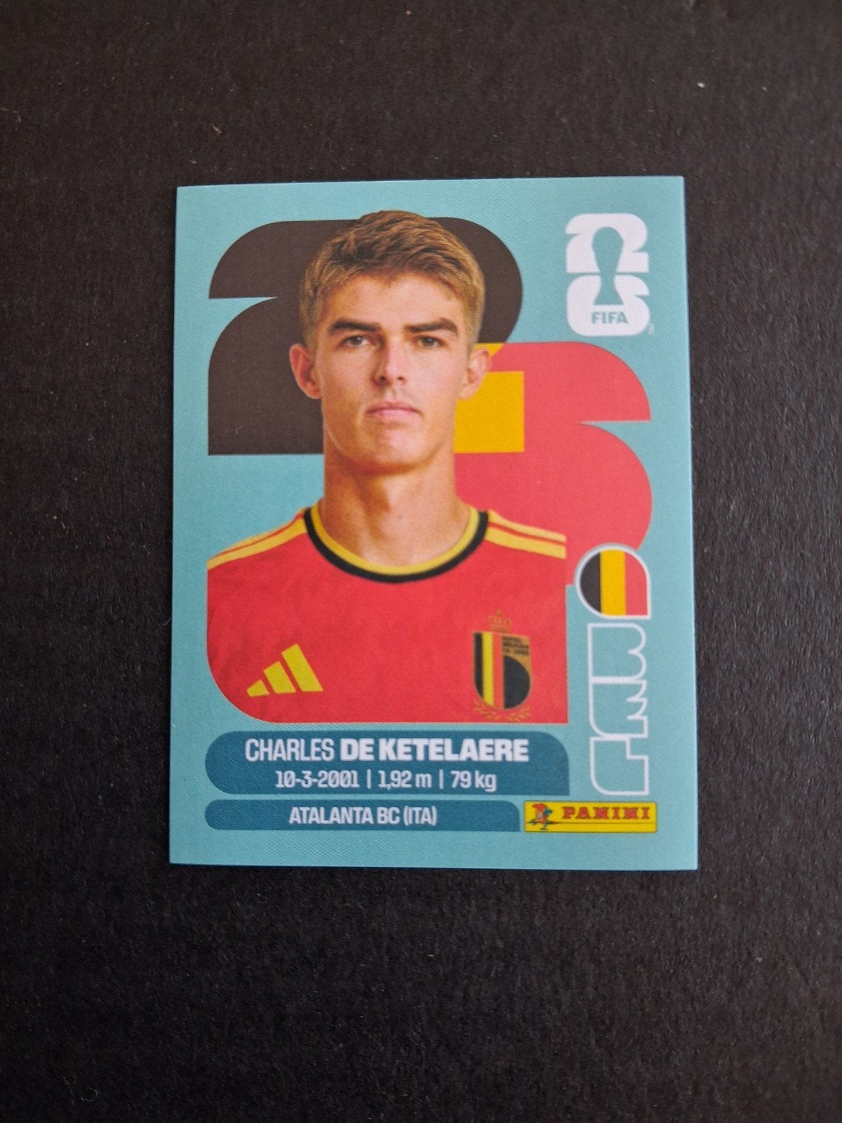 Panini Coupe du Monde de la FIFA 2026 « BEL17 Charles de Ket, Envoi, Neuf, Autocollant