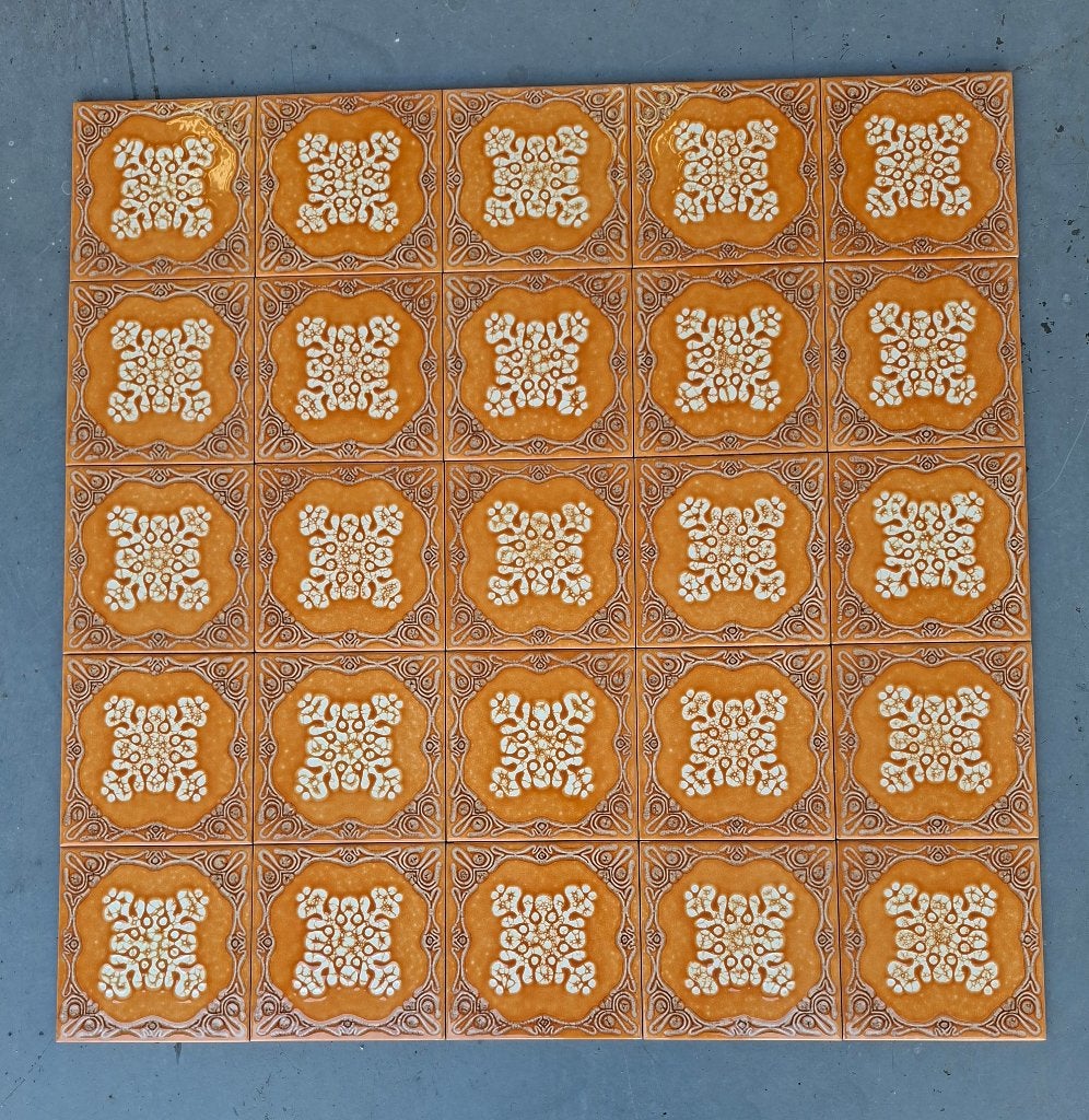 Partij Vintage wandtegels, ongebruikt, in doos, 15x15 cm, Ophalen, Nieuw, Minder dan 20 cm, Minder dan 20 cm
