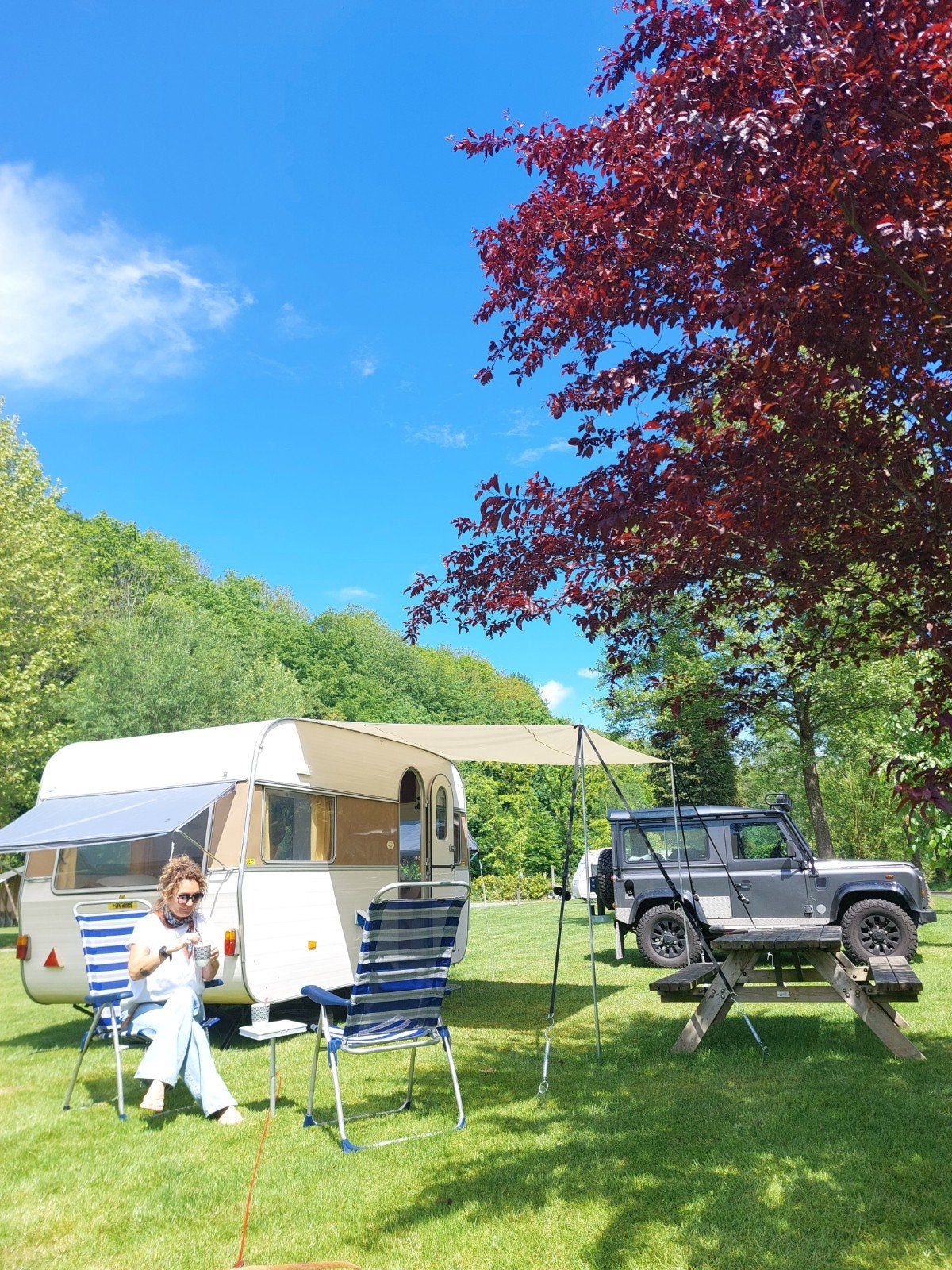 KIP CAVALIER 415 QB - 1970, Caravanes & Camping, Caravanes, Particulier, jusqu'à 4, Kip, Coin salon convertible, Lit fixe, Roue de secours