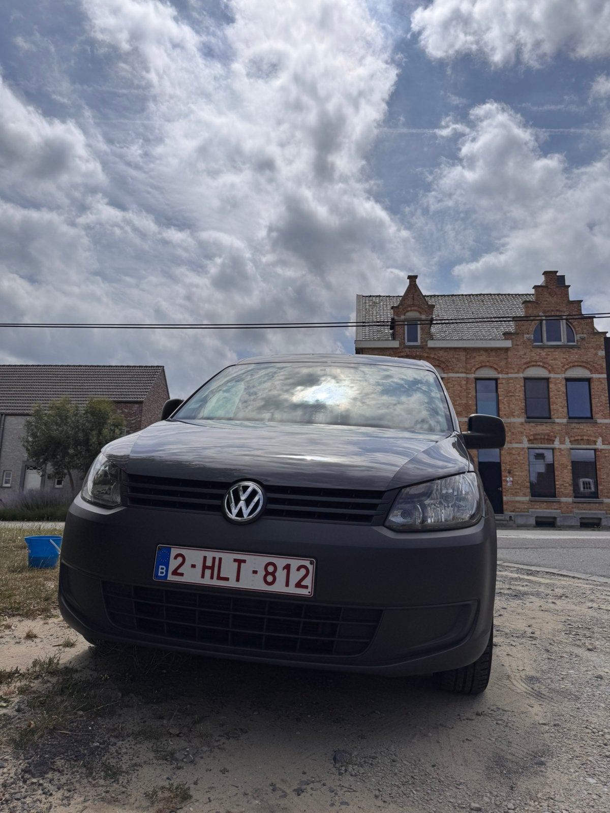 Volkswagen Caddy 1.6TDI airco/ net gekeurd, Auto's, Voorwielaandrijving, Stof, Caddy Combi, Grijs