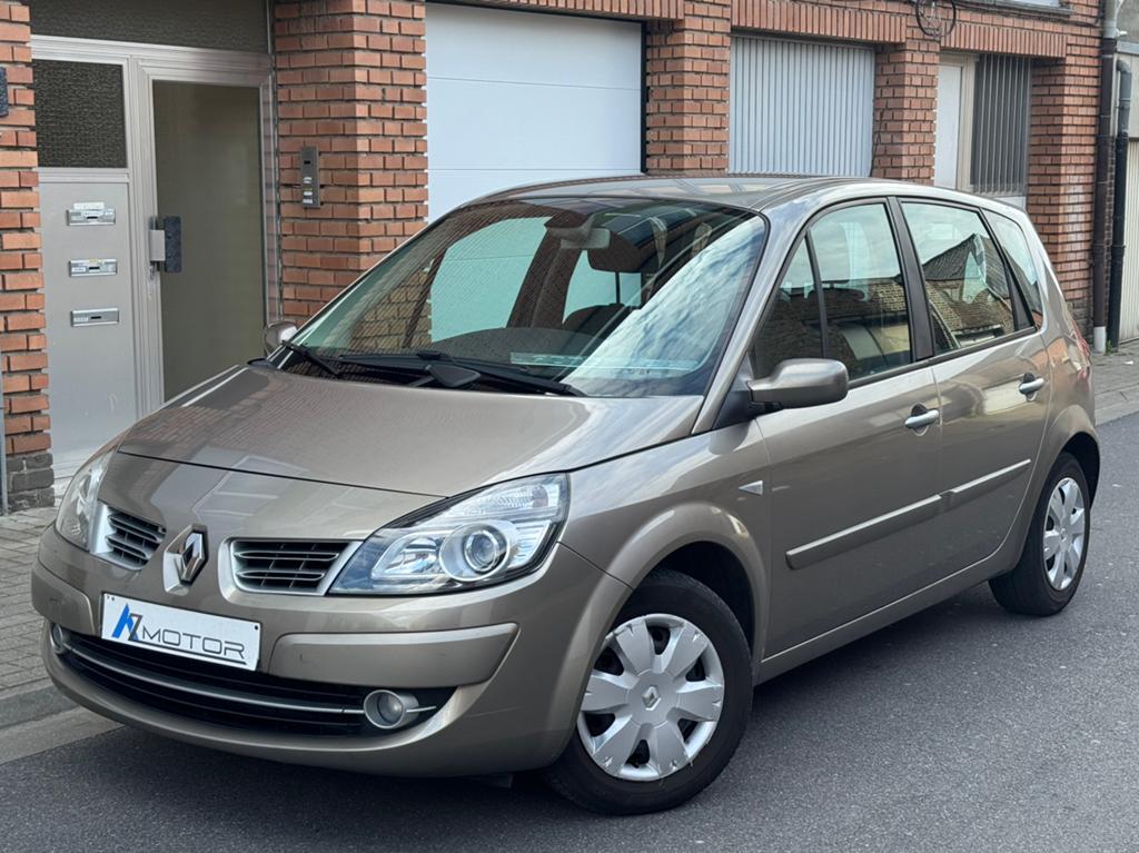 Renault Scenic 1.6i 11/2008 1Main Faible Km Airco Petit Prix, Autos, Essai à domicile, Beige, Entreprise, Boîte manuelle