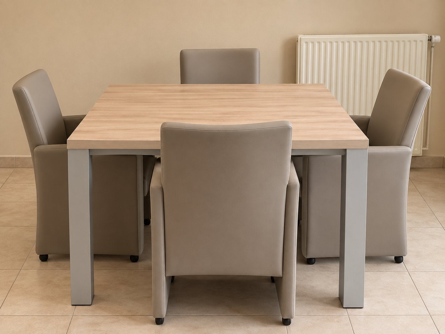 Keukentafel + 4 stoelen, Ophalen, Gebruikt