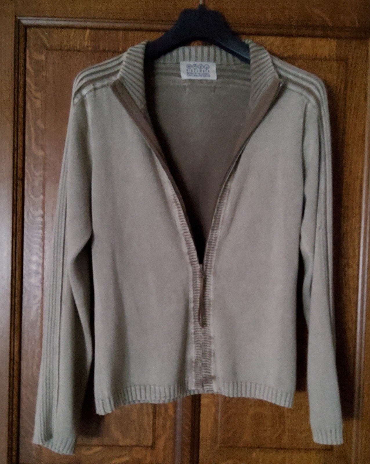 Gilet en maille fine pour femme avec fermeture éclair, Enlèvement, Porté, Taille 42/44 (L)