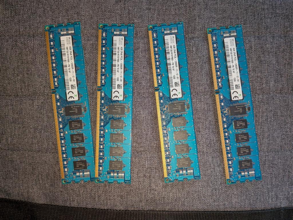 16GB (4x4GB) PC3L-12800R DDR3 ECC Server RAM, Ophalen of Verzenden, DDR3, Server