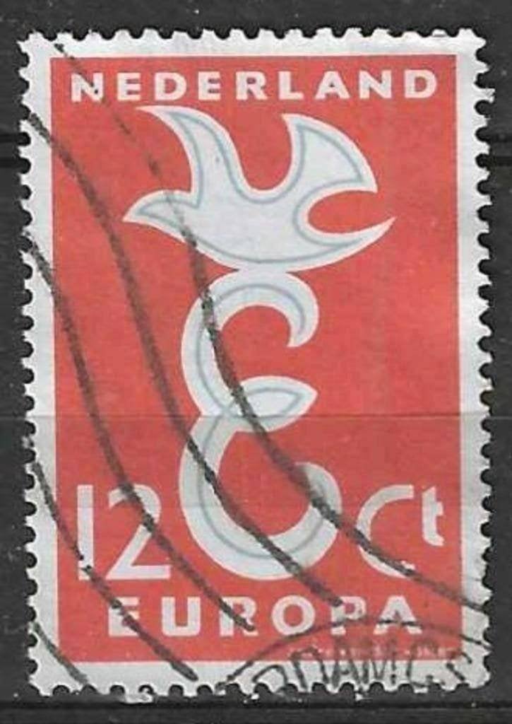 Pays-Bas 1958 - Yvert 691 - Europe (ST), Timbres & Monnaies, Timbres | Pays-Bas, Envoi, Affranchi