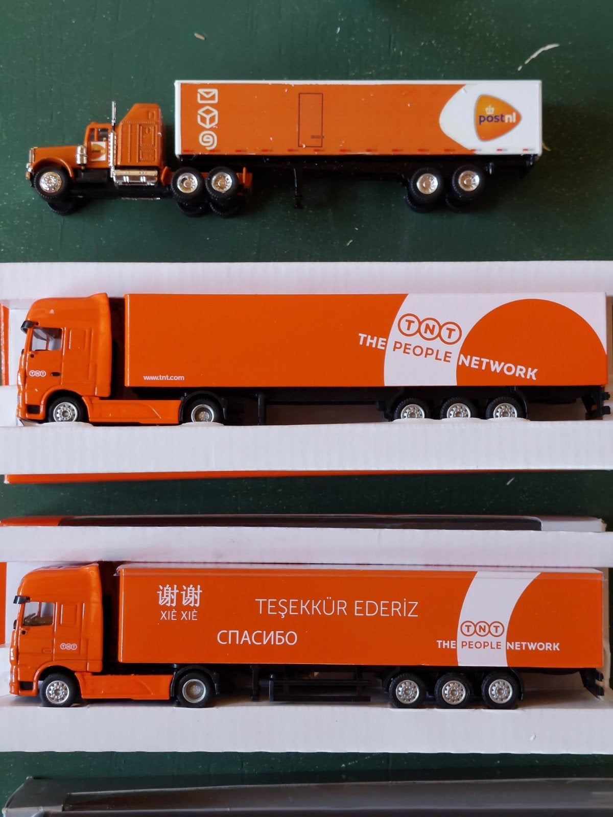 3 modèles moulés sous pression Peterbilt Daf XF TNT, Enlèvement ou Envoi