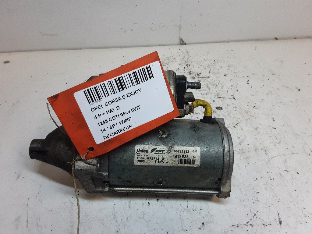 DÉMARREUR Opel Corsa D (01-2006/12-2014) (55221292TS18E33), Utilisé, Rue de l'Espoir 34 34
4030  GRIVEGNÉE, BE, Info@Collignon.be