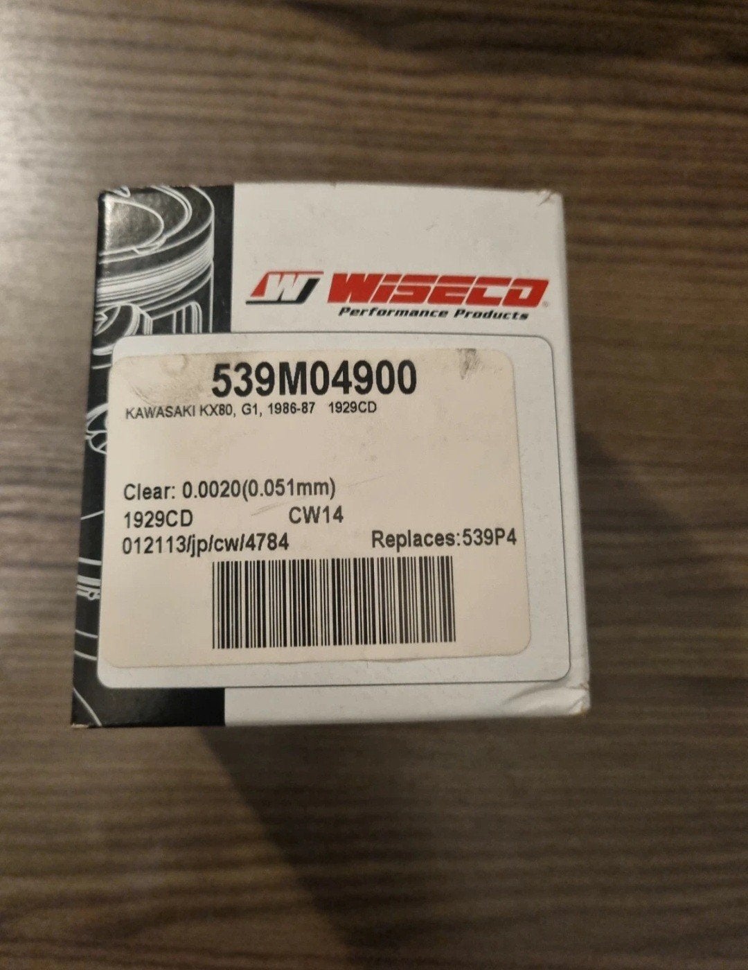 Piston wiseco Kawasaki Kx 80 G1 86-87 49.00mm, Particulier