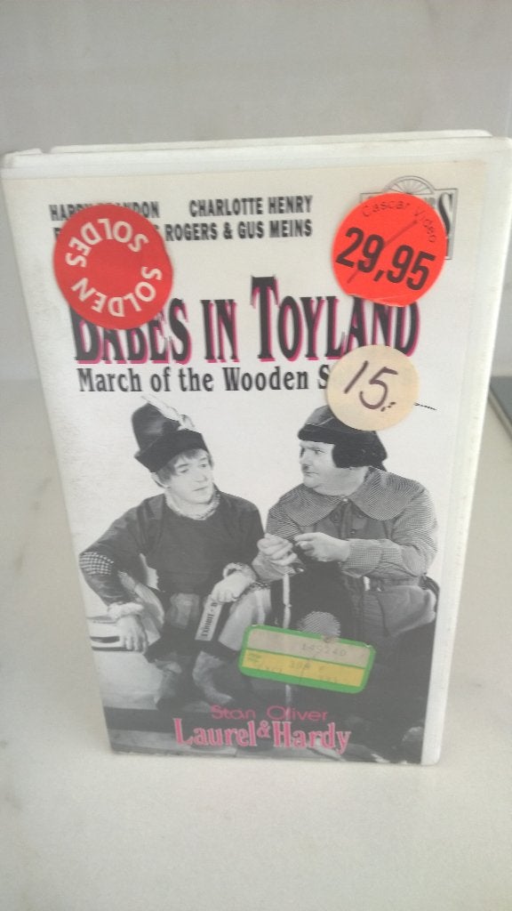 VHS: Babes in Toyland - Laurel en Hardy ( dikke en dunne ), Enlèvement ou Envoi, Comme neuf, Comédie, VHS